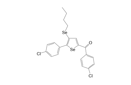 (4-(Butylselanyl)-5-(4-chlorophenyl)selenophen-2-yl)(4-chlorophenyl)methanone