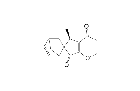 (5'R) spiro[Bicyclo[2.2.1]hept-2-ene-5,4'-1'-Acetyl-2'-methoxy-5'-methylcyclopenten-3'-one]