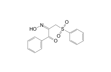 1,2-Propanedione, 1-phenyl-3-(phenylsulfonyl)-, 2-oxime