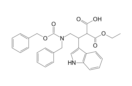 2-Ethoxycarbonyl-3-(1H-indol-3-yl)-4-[phenylmethoxycarbonyl-(phenylmethyl)amino]butanoic acid