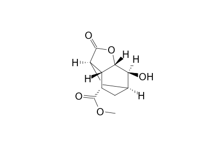 3,6-Methanobenzofuran-8-carboxylic acid, octahydro-7-hydroxy-2-oxo-, methyl ester, (3.alpha.,3a.beta.,6.alpha.,7.alpha.,7a.beta.,8S*)-(.+-.)-