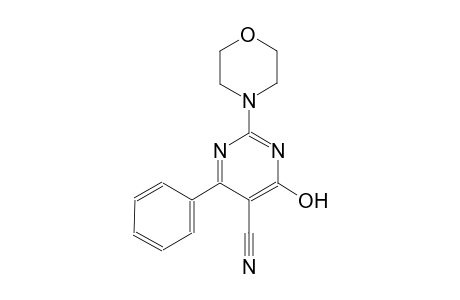 4-hydroxy-2-(4-morpholinyl)-6-phenyl-5-pyrimidinecarbonitrile