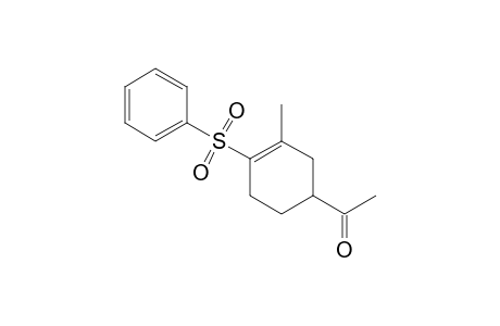 4-Acetyl-2-methyl-1-(phenylsulfonyl)cyclohexene