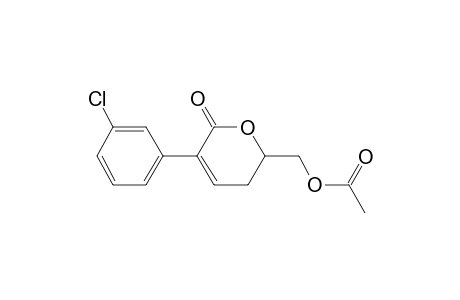 [5-(3-chlorophenyl)-6-oxidanylidene-2,3-dihydropyran-2-yl]methyl ethanoate