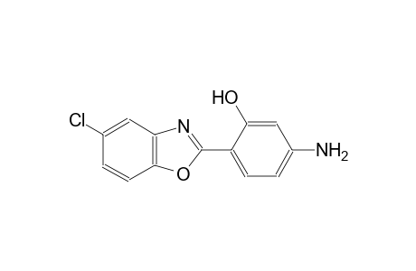 5-amino-2-(5-chloro-1,3-benzoxazol-2-yl)phenol