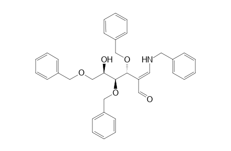 (E)-(3R,4S,5R)-1-Benzylamino-2-formyl-5-hydroxy-3,4,6-tri-O-benzyl-hex-1-ene