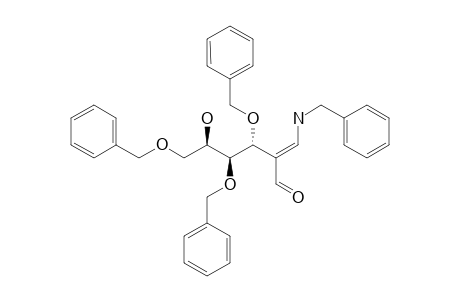 (E)-(3R,4S,5R)-1-Benzylamino-2-formyl-5-hydroxy-3,4,6-tri-O-benzyl-hex-1-ene