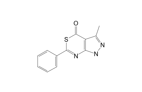 3-METHYL-6-PHENYL-PYRAZOLO-[3,4-D]-[1,3]-THIAZIN-4-ONE;MAJOR-TAUTOMER