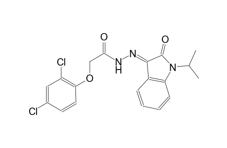 2-(2,4-dichlorophenoxy)-N'-[(3E)-1-isopropyl-2-oxo-1,2-dihydro-3H-indol-3-ylidene]acetohydrazide