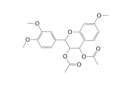 3-(Acetyloxy)-2-(3,4-dimethoxyphenyl)-7-methoxy-3,4-dihydro-2H-chromen-4-yl acetate