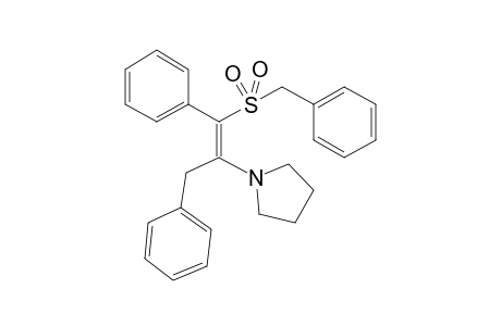 Pyrrolidine, 1-[2-phenyl-1-(phenylmethyl)-2-[(phenylmethyl)sulfonyl]ethenyl]-