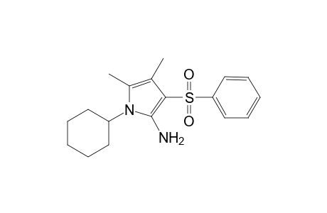 1H-Pyrrol-2-amine, 1-cyclohexyl-4,5-dimethyl-3-(phenylsulfonyl)-
