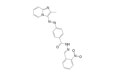 4-[(2"-Methylimidazo[1,2-a]pyridine-3"-yl)azo]benzoic acid-(2'-nitrophenyl)-meth-(E)-ylidene-hydrazide