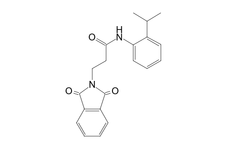 3-(1,3-dioxo-2-isoindolyl)-N-(2-propan-2-ylphenyl)propanamide
