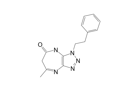 1-PHENETHYL-5-METHYL-6H,8H-1,2,3-TRIAZOLO-[4,5-B]-[1,4]-DIAZEPIN-7-ONE