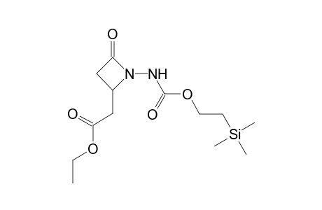 2-Azetidineacetic acid, 4-oxo-1-[[[2-(trimethylsilyl)ethoxy]carbonyl]amino]-, ethyl ester, (.+-.)-