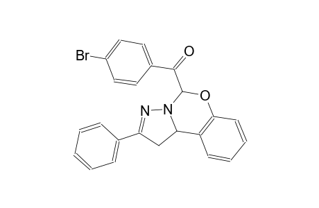 (4-bromophenyl)(2-phenyl-1,10b-dihydropyrazolo[1,5-c][1,3]benzoxazin-5-yl)methanone