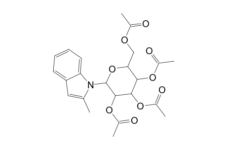Indole, 1-.beta.-D-glucopyranosyl-2-methyl-, 2',3',4',6'-tetraacetate