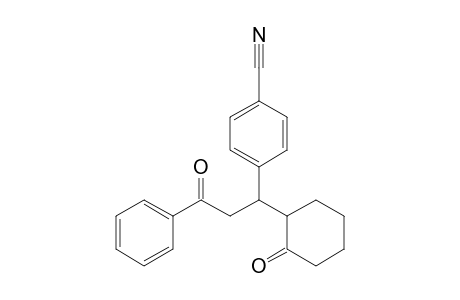 4-[3-oxo-1-(2-oxocyclohexyl)-3-phenylpropyl]benzonitrile