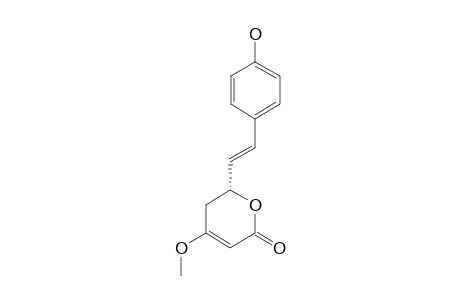 4'-HYDROXY-KAWAIN;6-(4'-HYDROXYSTYRYL)-4-METHOXY-5,6-DIHYDROPYRAN-2-ONE