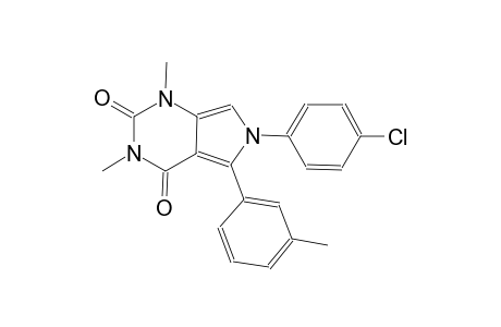 6-(4-chlorophenyl)-1,3-dimethyl-5-(3-methylphenyl)-1H-pyrrolo[3,4-d]pyrimidine-2,4(3H,6H)-dione