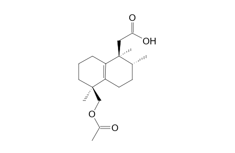 18-Acetoxy-13,14,15,16-tetranor-ent-halim-5(10)-en-12-oic acid