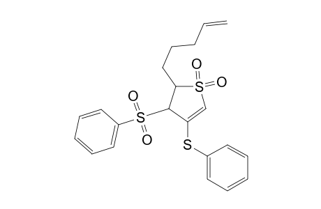 2-Pent-4-enyl-4-phenylsulfanyl-3-(phenylsulfonyl)-2,3-dihydrothiophene 1,1-dioxide