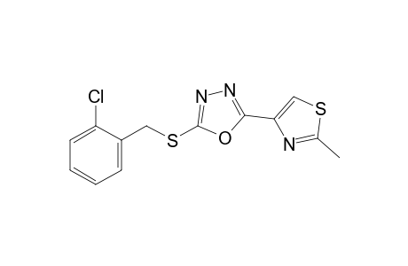 2-[(o-chlorobenzyl)thio]-5-(2-methyl-4-thiazolyl)-1,3,4-oxadiazole