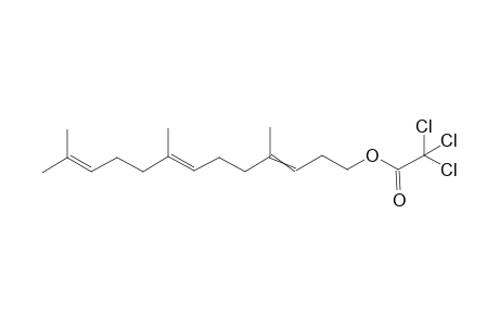 (7E)-4,8,12-trimethyltrideca-3,7,11-trien-1-yl 2,2,2-trichloroacetate
