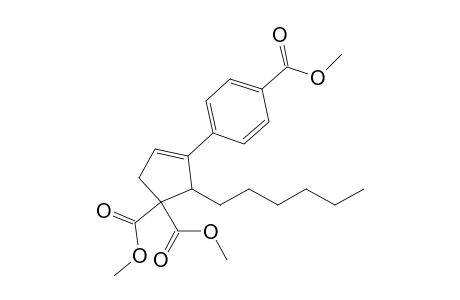 2-hexyl-3-(4-methoxycarbonylphenyl)cyclopent-3-ene-1,1-dicarboxylic acid dimethyl ester