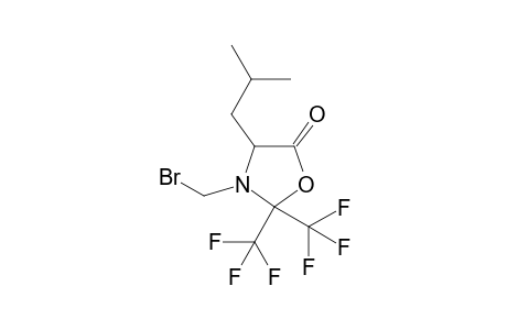 3-(bromomethyl)-4-(2-methylpropyl)-2,2-bis(trifluoromethyl)-1,3-oxazolidin-5-one