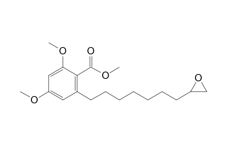 2,4-Dimethoxy-6-[7-(2-oxiranyl)heptyl]benzoic acid methyl ester