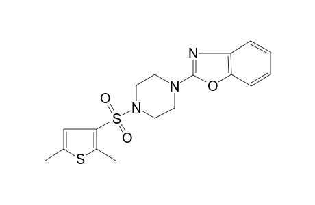 2-[4-(2,5-dimethylthiophen-3-yl)sulfonylpiperazin-1-yl]-1,3-benzoxazole