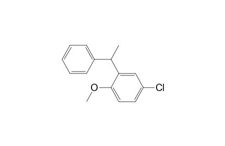 4-Chloro-1-methoxy-2-(1-phenylethyl)-benzene
