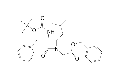 (3-Benzyl-3-tert-butoxycarbonylamino-2-isobutyl-4-oxo-azetidin-1-yl)-acetic acid benzyl ester