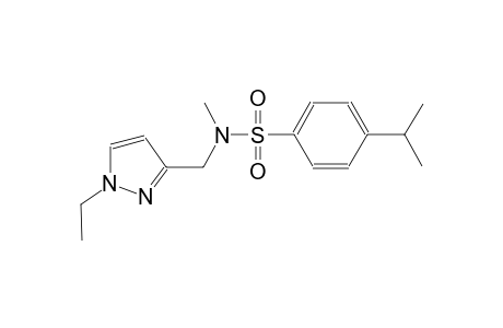 benzenesulfonamide, N-[(1-ethyl-1H-pyrazol-3-yl)methyl]-N-methyl-4-(1-methylethyl)-