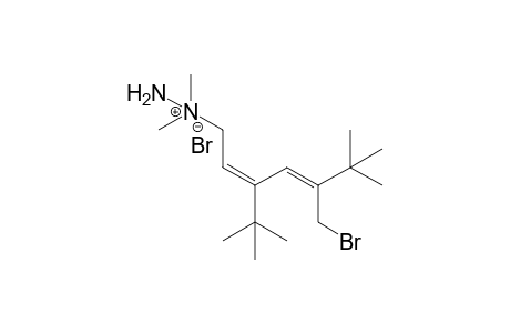 1-[(4Z,2E)-5-(Bromomethyl)-3-tert-butyl-6,6-dimethylhepta-2,4-dien-1-yl]-1,1-dimethylhydrazinium bromide
