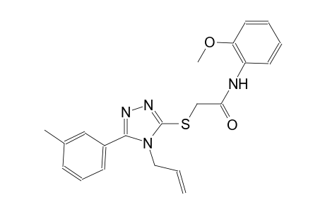 2-{[4-allyl-5-(3-methylphenyl)-4H-1,2,4-triazol-3-yl]sulfanyl}-N-(2-methoxyphenyl)acetamide