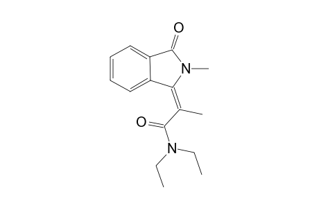 2-Methyl-3-(3-N-diethylamidoprop-2-ylidene)-1,2-dihydroisoindol-1-one