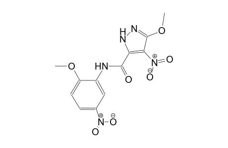 3-methoxy-N-(2-methoxy-5-nitrophenyl)-4-nitro-1H-pyrazole-5-carboxamide