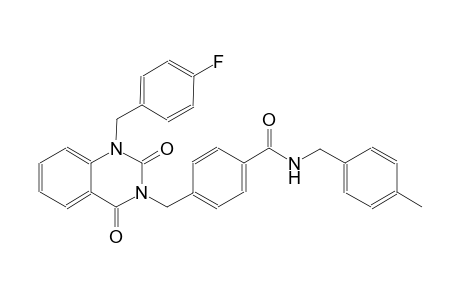 4-[(1-(4-fluorobenzyl)-2,4-dioxo-1,4-dihydro-3(2H)-quinazolinyl)methyl]-N-(4-methylbenzyl)benzamide