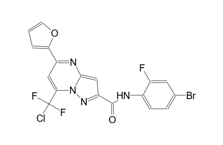 pyrazolo[1,5-a]pyrimidine-2-carboxamide, N-(4-bromo-2-fluorophenyl)-7-(chlorodifluoromethyl)-5-(2-furanyl)-