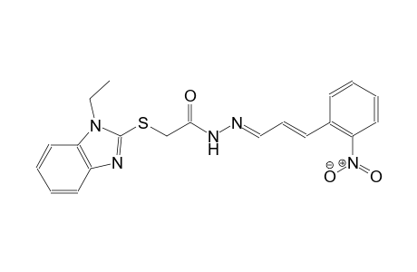 acetic acid, [(1-ethyl-1H-benzimidazol-2-yl)thio]-, 2-[(E,2E)-3-(2-nitrophenyl)-2-propenylidene]hydrazide