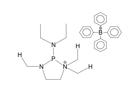 1,3,3-TRIMETHYL-2-DIETHYLAMIDO-1-AZA-3-AZANIO-2-PHOSPHOLANETETRAPHENYLBORATE