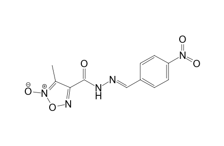 (E)-N'-(4-Nitrophenylmethylidene)-3-methylfuroxan-4-carbohydrazide