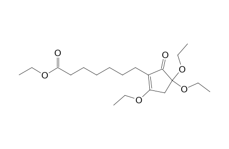 1,4,4-Triethoxy-2-(6'-ethoxycarbonylhexyl)-1-cyclopenten-3-one