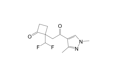 2-(difluoromethyl)-2-[2-(1,3-dimethyl-4-pyrazolyl)-2-oxoethyl]-1-cyclobutanone