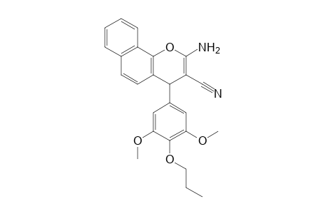2-Amino-4-(3,5-dimethoxy-4-propoxyphenyl)-4H-naphtho(1,2-b)pyran-3-carbonitrile