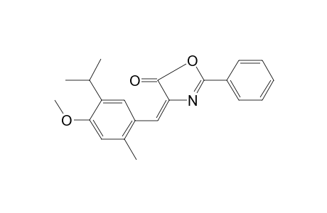 (4E)-4-(5-isopropyl-4-methoxy-2-methyl-benzylidene)-2-phenyl-2-oxazolin-5-one