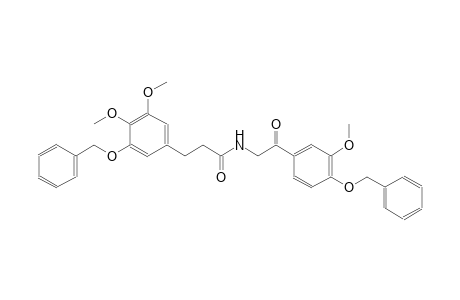 3-[3-(benzyloxy)-4,5-dimethoxyphenyl]-N-{2-[4-(benzyloxy)-3-methoxyphenyl]-2-oxoethyl}propanamide